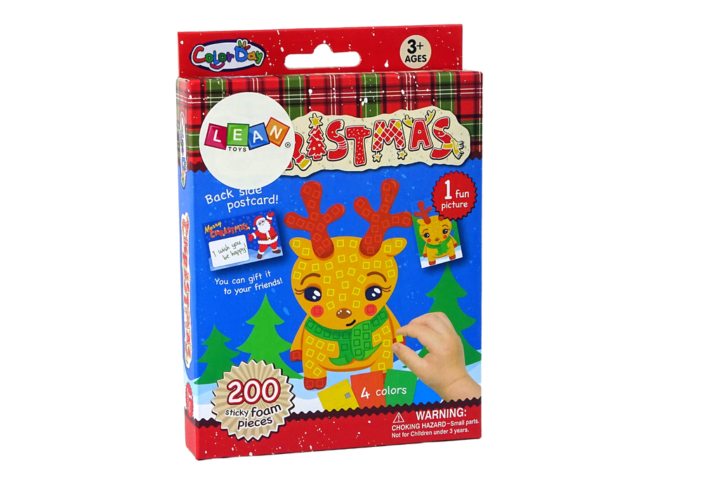 Diy Coloured Mosaic Christmas Reindeer Patching Set