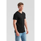 Camiseta Fruit Of The Loom Valueweight Scollo A V T Adulto Negro