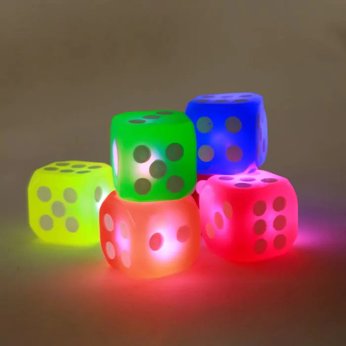 Colored Dice With Light