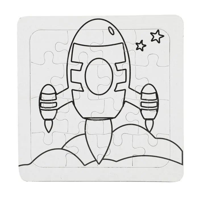 Coloring Puzzles Incl. 5 Markers