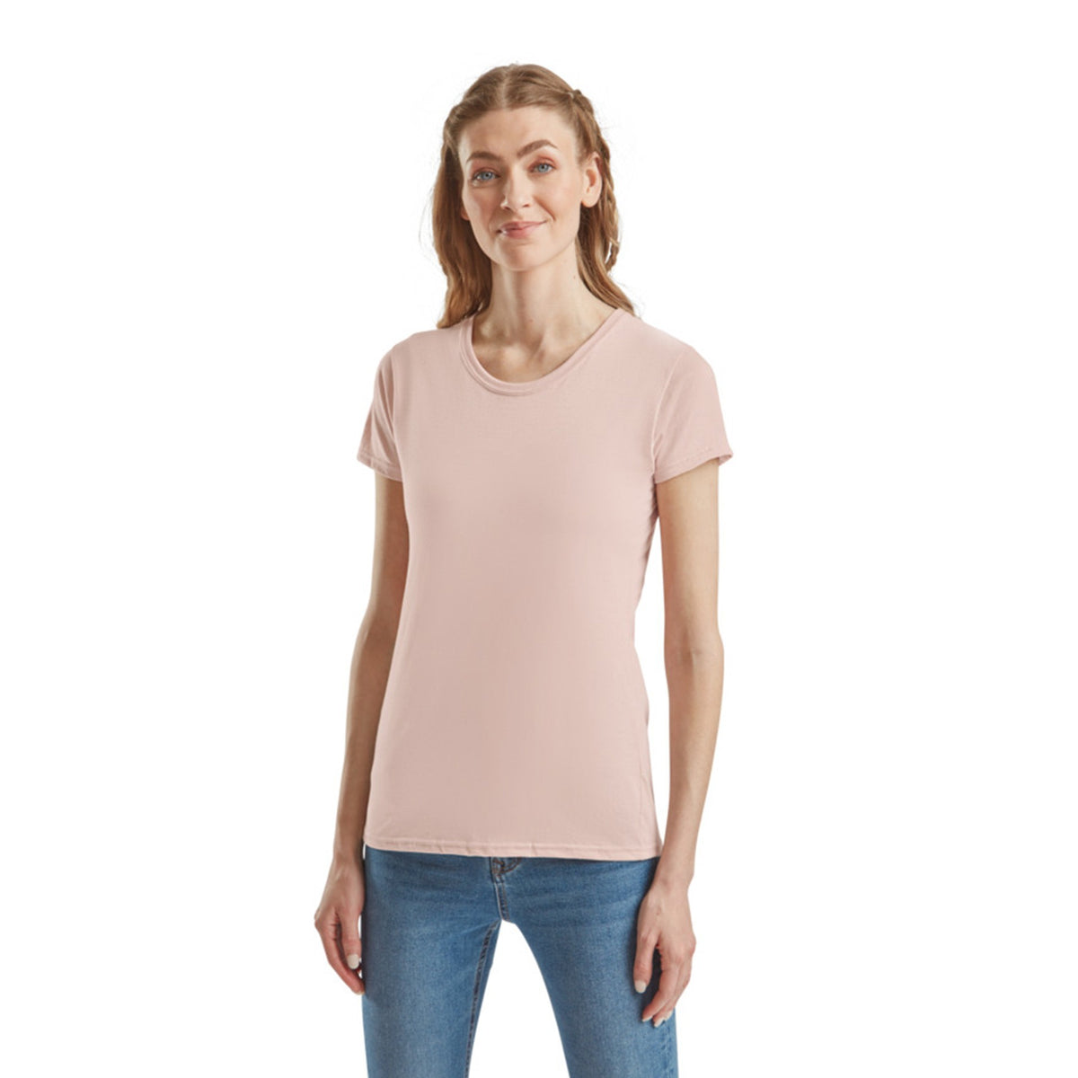 Fruit Of The Loom Iconic 150 T Camiseta Mujer Rosa Ballet