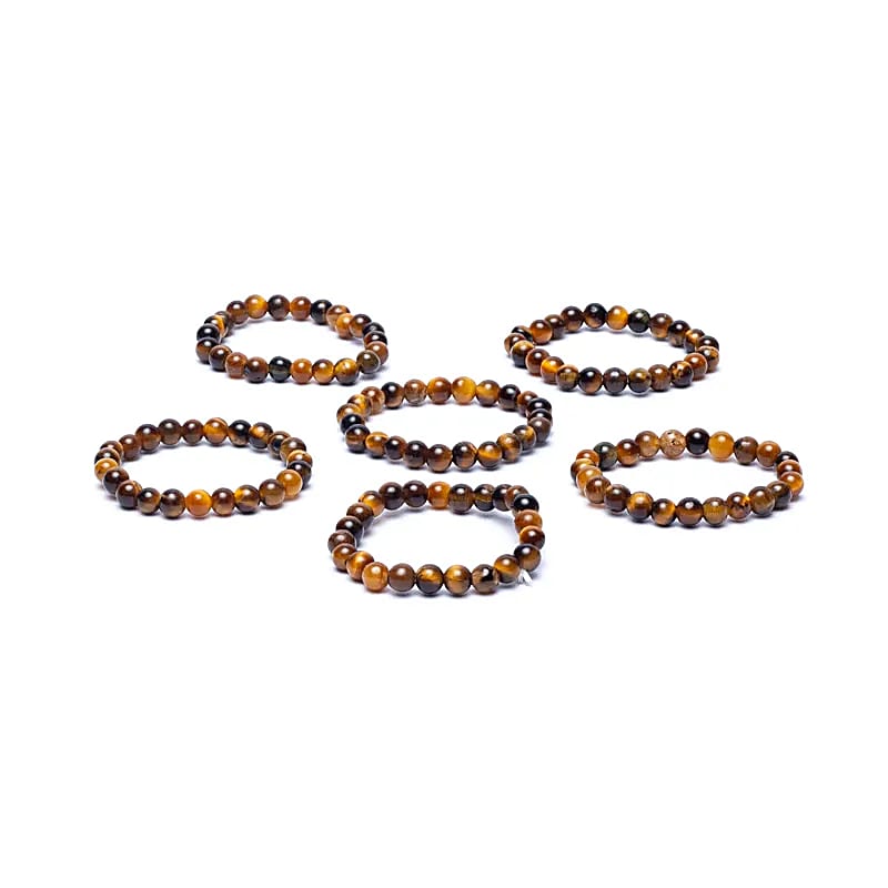 Ring Tiger's Eye Elastic - 3mm Paket med 6 st