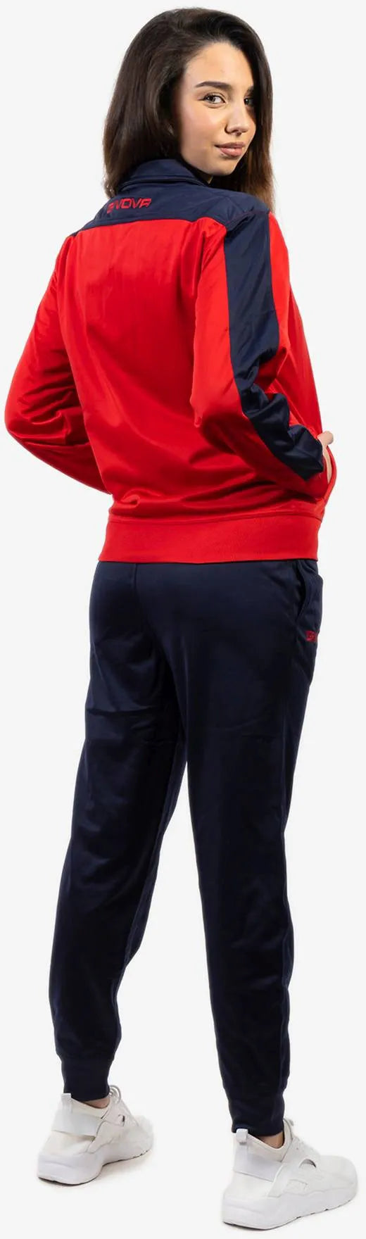 Sportset givova roma rood-blauw rood 2xl