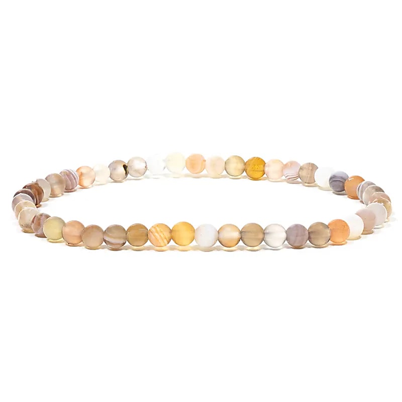 Bracciale Elastico In Agata --confezione Da 2 Pz - 0,4 Cm