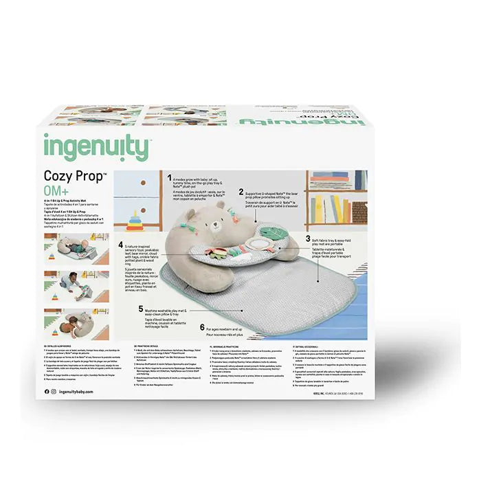 Ingenuity Cosy Prop 4-в-1 постелка за сядане и активност