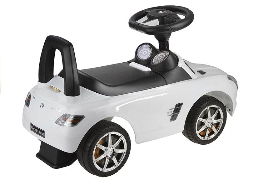 Mercedes-benz Sls Amg alb - mașină pentru copii care se împinge