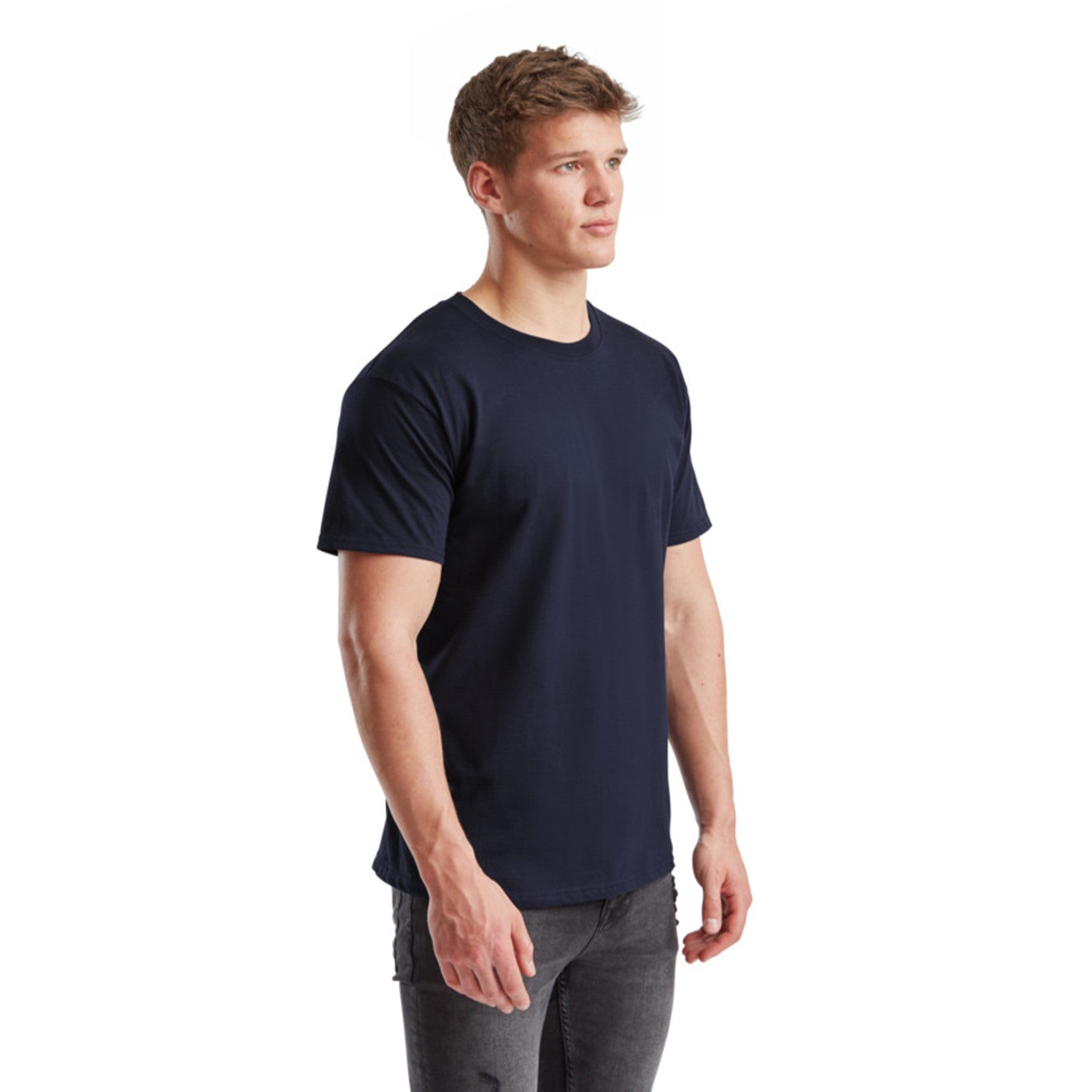 T-shirt Fruit Of The Loom Iconische 195 Premium Tees Volwassen Marino