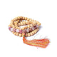 Tulsi Mala avec Thulite/Quartz rose qualité Aa en pochette - 0,8 cm