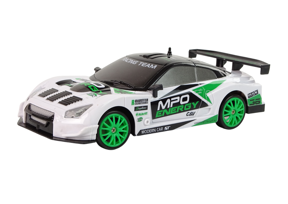 Drift Rally Car Set+ R/c Remote Control And Accessories Speeds Up To 15 Km/h