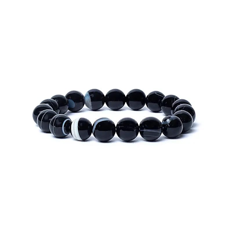 Bratara Shiva Eye Agate Aa Quality Elastic - 1.0 Cm