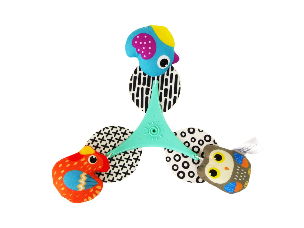 Colourful Birds Melody Carrousel For Baby's Cot And Stroller
