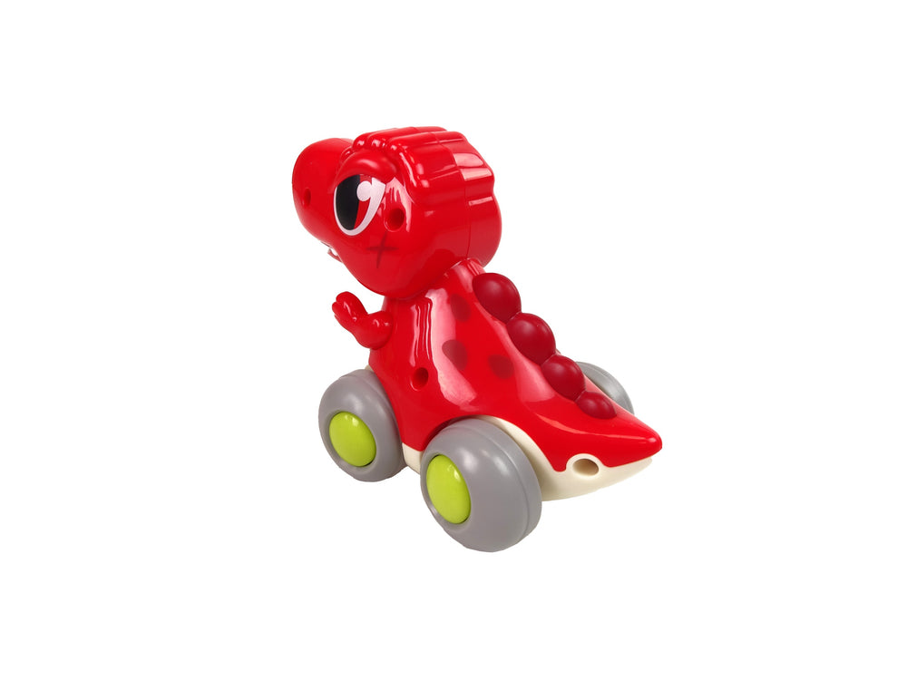 Dinosaur On Wheels T-rex Red Figurine