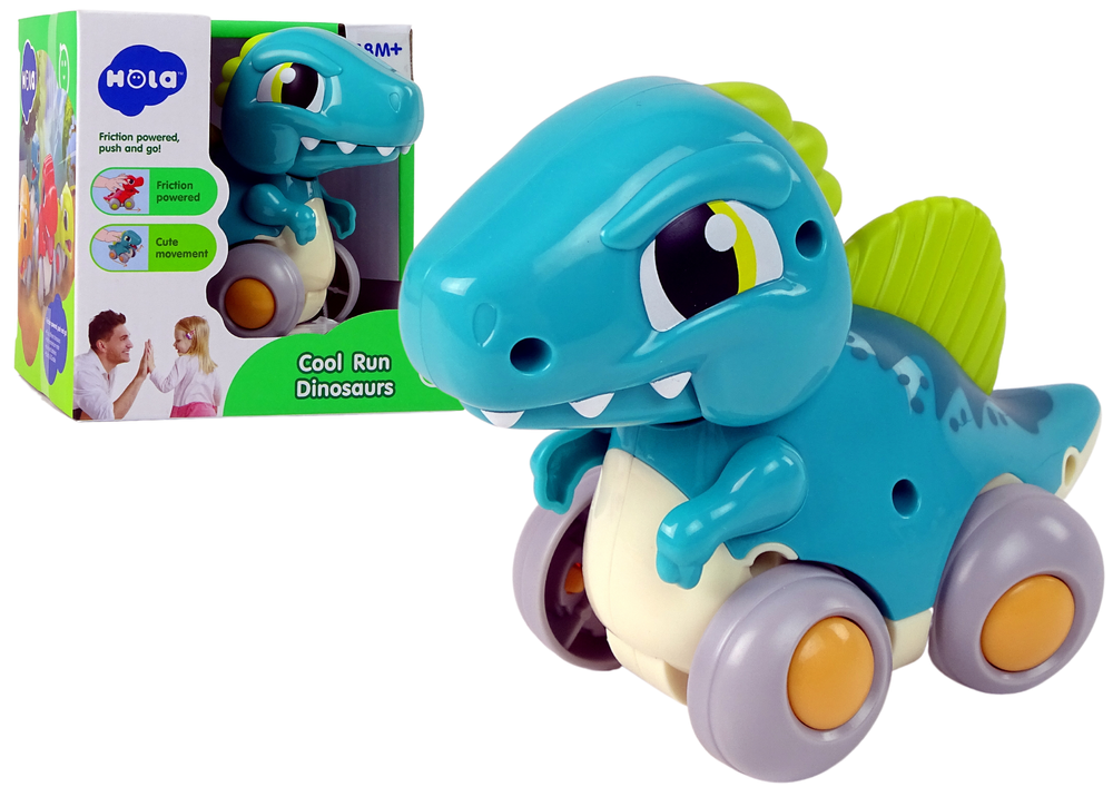 Dinosaur On Wheels Blue Figure