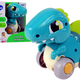 Dinosaur On Wheels Blue Figure
