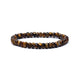 Гривна Tiger Eye Facet Aa Качествен ластик - 0,6 см