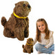 Interactive Plush Dog Soft Fur Stroke Its Head And Learn Its Functions