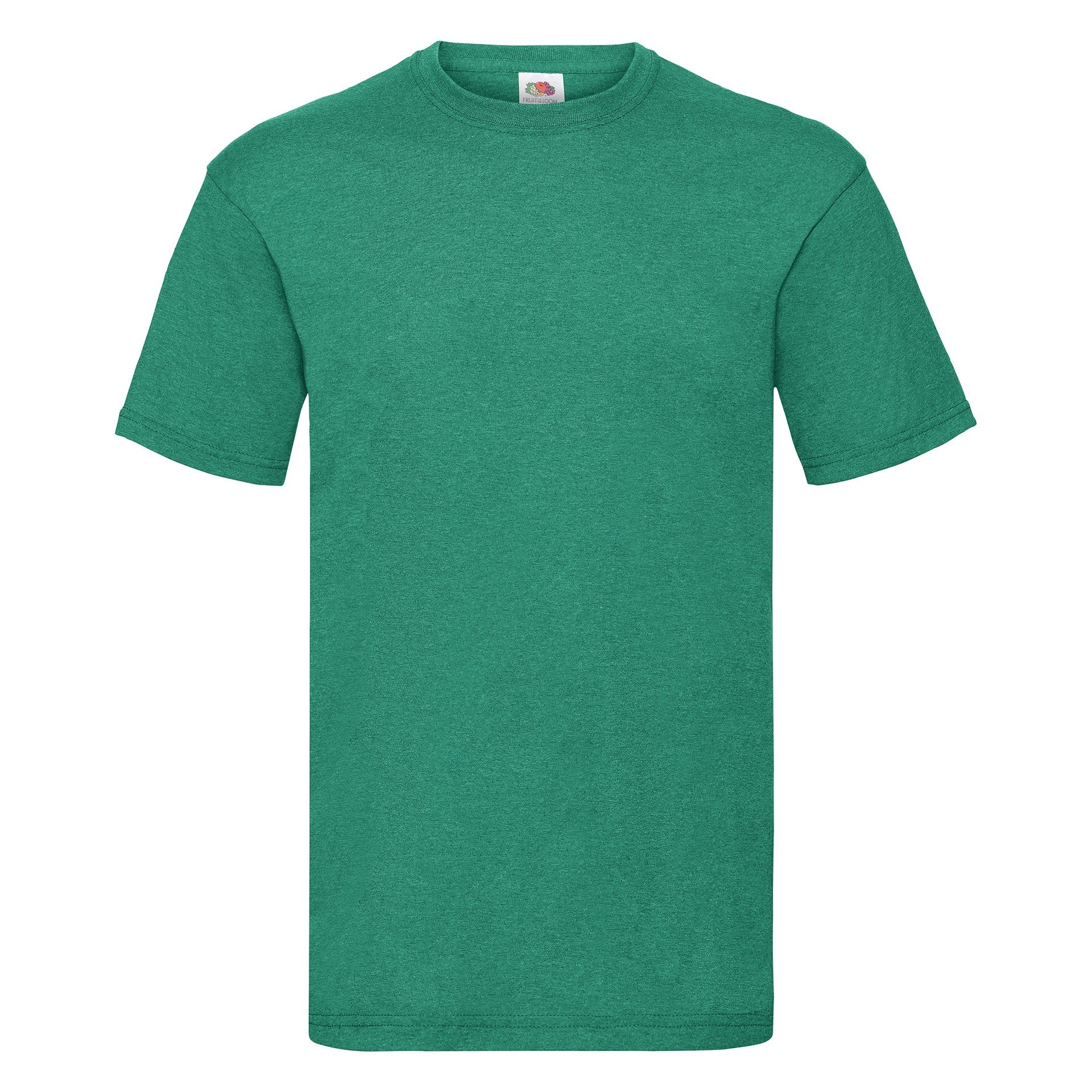 T-shirt Fruit Of The Loom Valueweight Volwassen Verde Jaspeado