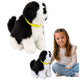 Interactive Plush Dog Soft Fur Border Collie Breed
