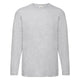 Тениска Fruit Of The Loom Valueweight Gris с дълъг ръкав