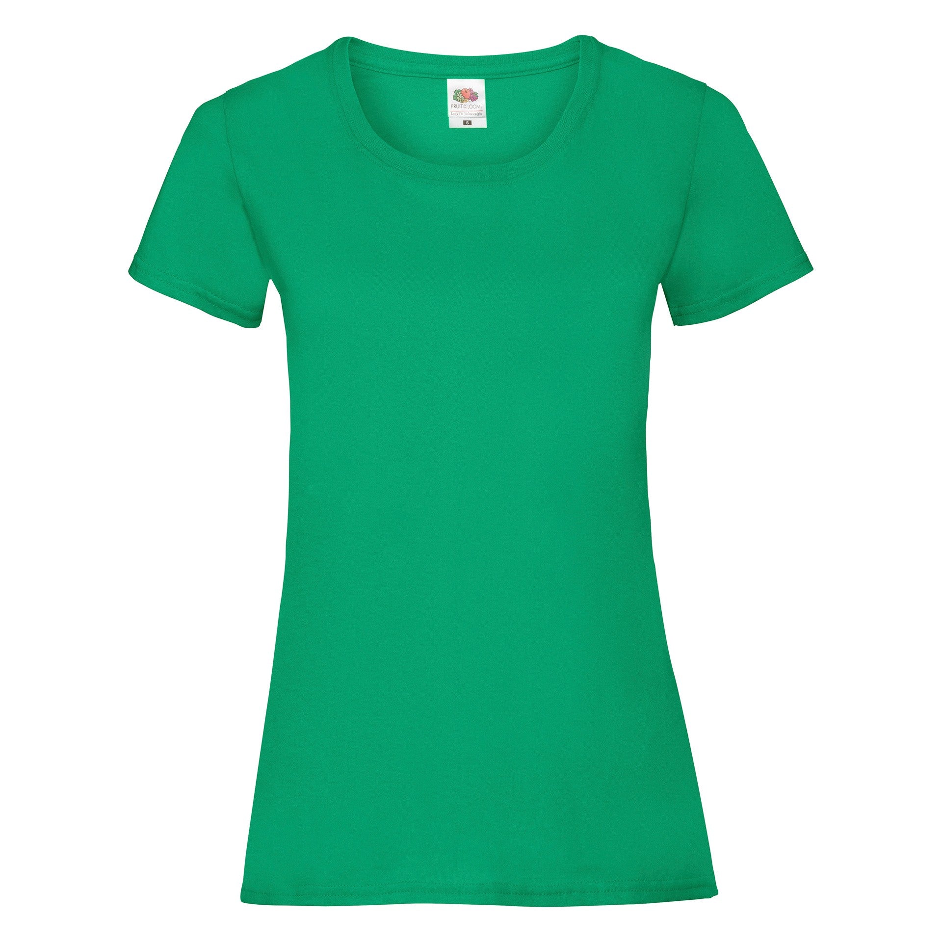 Camiseta Fruit Of The Loom Valueweight Mujer Verde Kelly