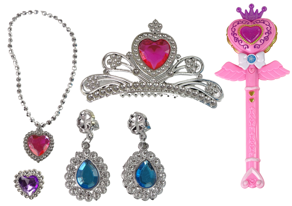Magical Fairy Tale Princesses Set Interactive Wand Light Sound Star Projector Function
