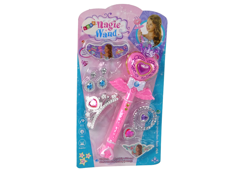 Magical Fairy Tale Princesses Set Interactive Wand Light Sound Star Projector Function