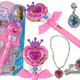 Magical Fairy Tale Princesses Set Interactive Wand Light Sound Star Projector Function