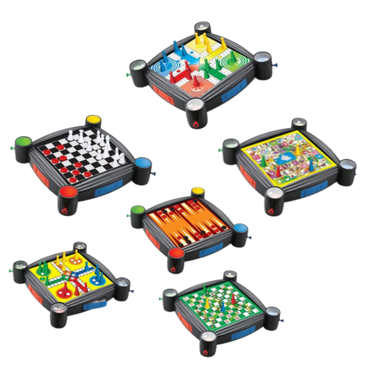 Games Set 7in1 Checkers Chinese Snakes And Ladders