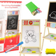 Wooden Education Board 2in1 Magnetic-chalkboard + Accessories Counting Table Multiplication Alphabet