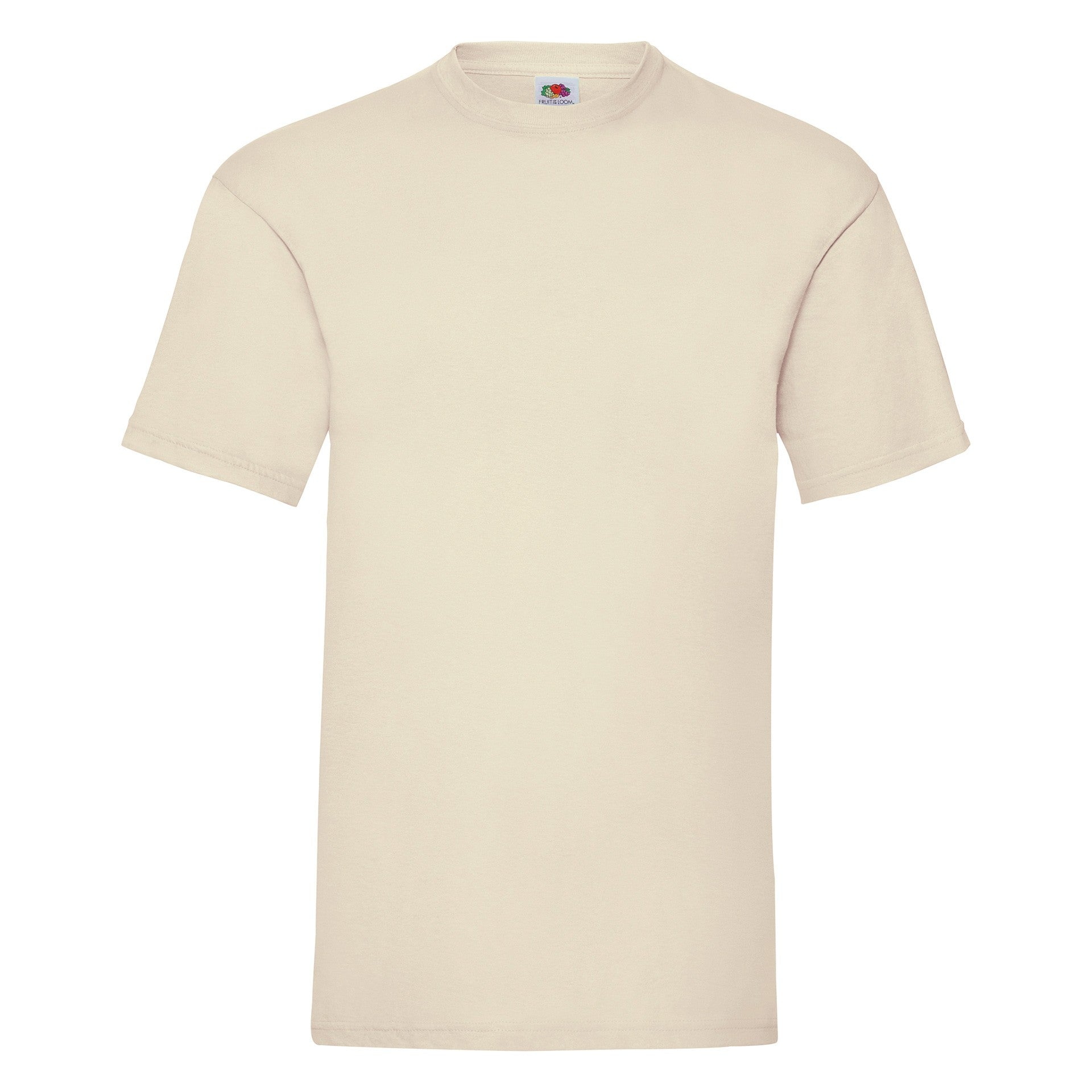 T-shirt Fruit Of The Loom Valueweight Volwassen Natuurlijk 60n