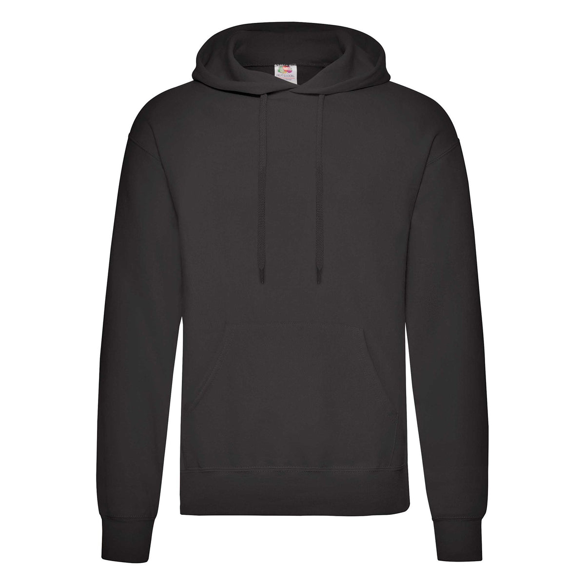 Mikina Fruit Of The Loom Klasický dospělý černoch s kapucí