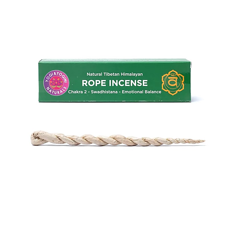 Incienso de cuerda Equilibrio emocional del segundo chakra - ±15 cm; ±43g Juego de 2 piezas