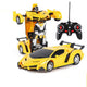 Auto Robot Transformer + Remote Control Deformed Car 2in1 Multifunctional Colour Yellow