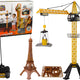 Construction Crane Controlled By R/c Remote Control 90 Cm High Eiffel Tower Construction