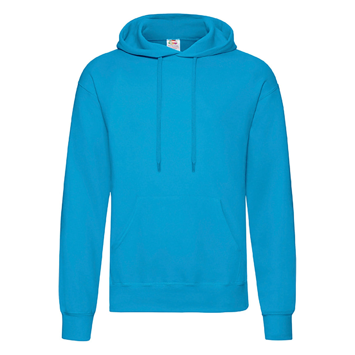 Mikina Fruit Of The Loom Classic s kapucí pro dospělé Azul Azure