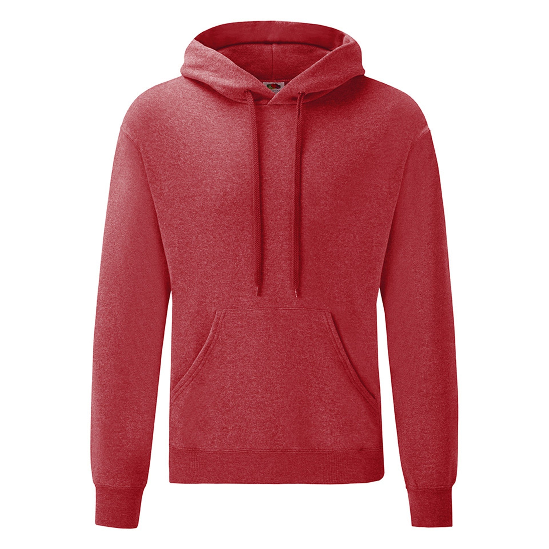 Mikina Fruit Of The Loom Classic Rojo Jaspeado s kapucí pro dospělé