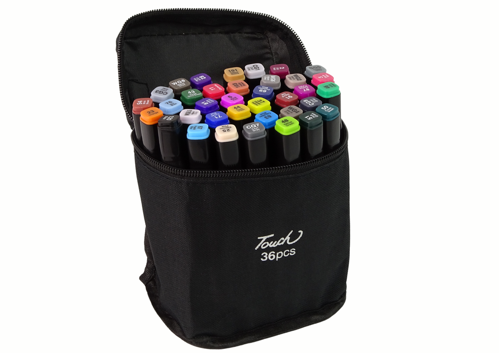 Touch Pro Marker Pen Set 36 Pcs Bag Alcohol Markers
