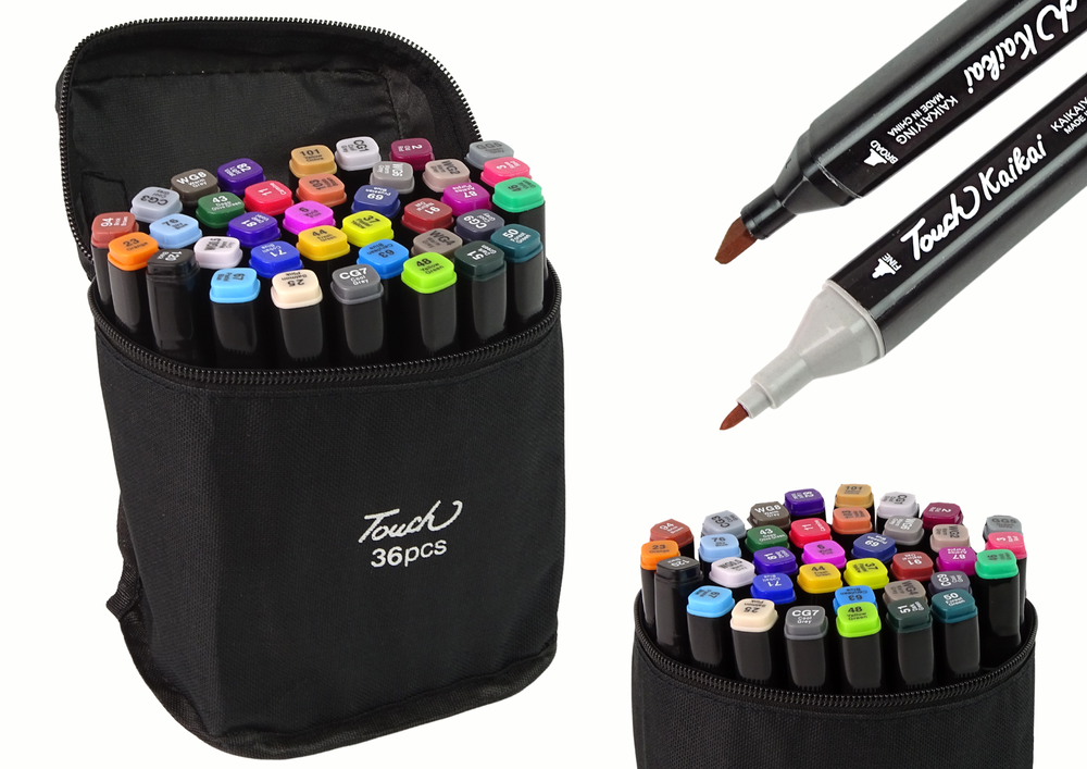 Touch Pro Marker Pen Set 36 Pcs Bag Alcohol Markers