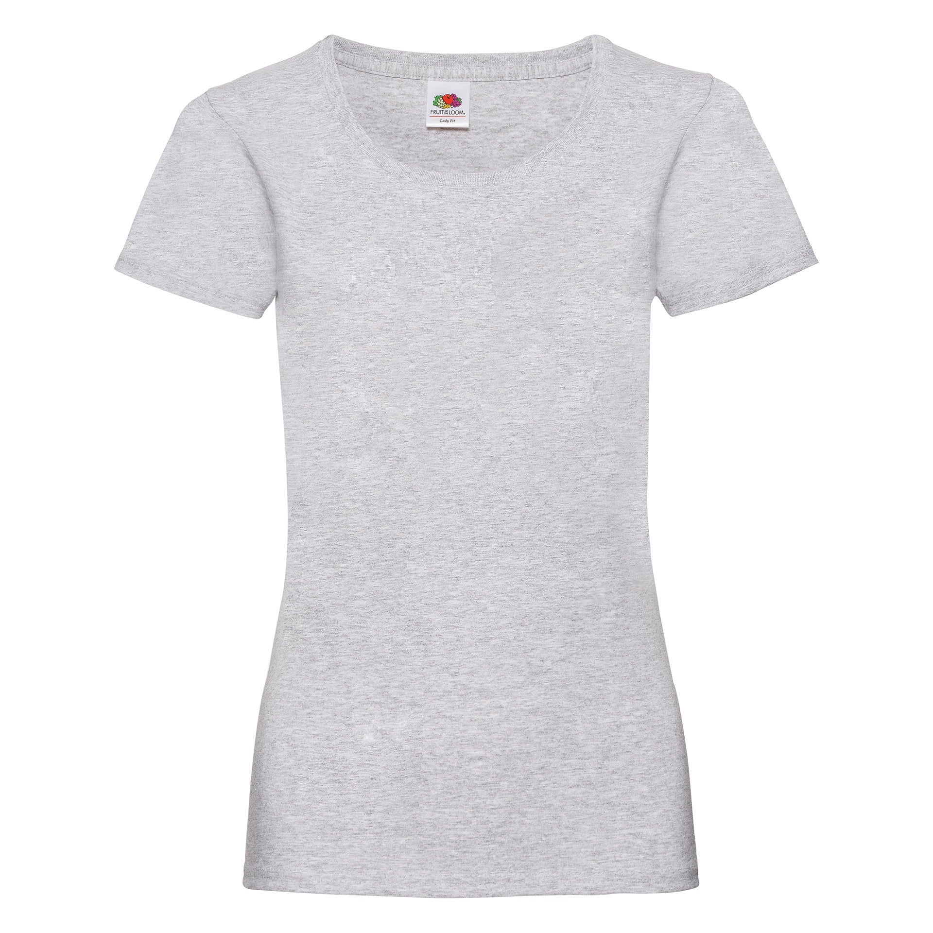T-Shirt Fruit Of The Loom Valueweight Damen Gris