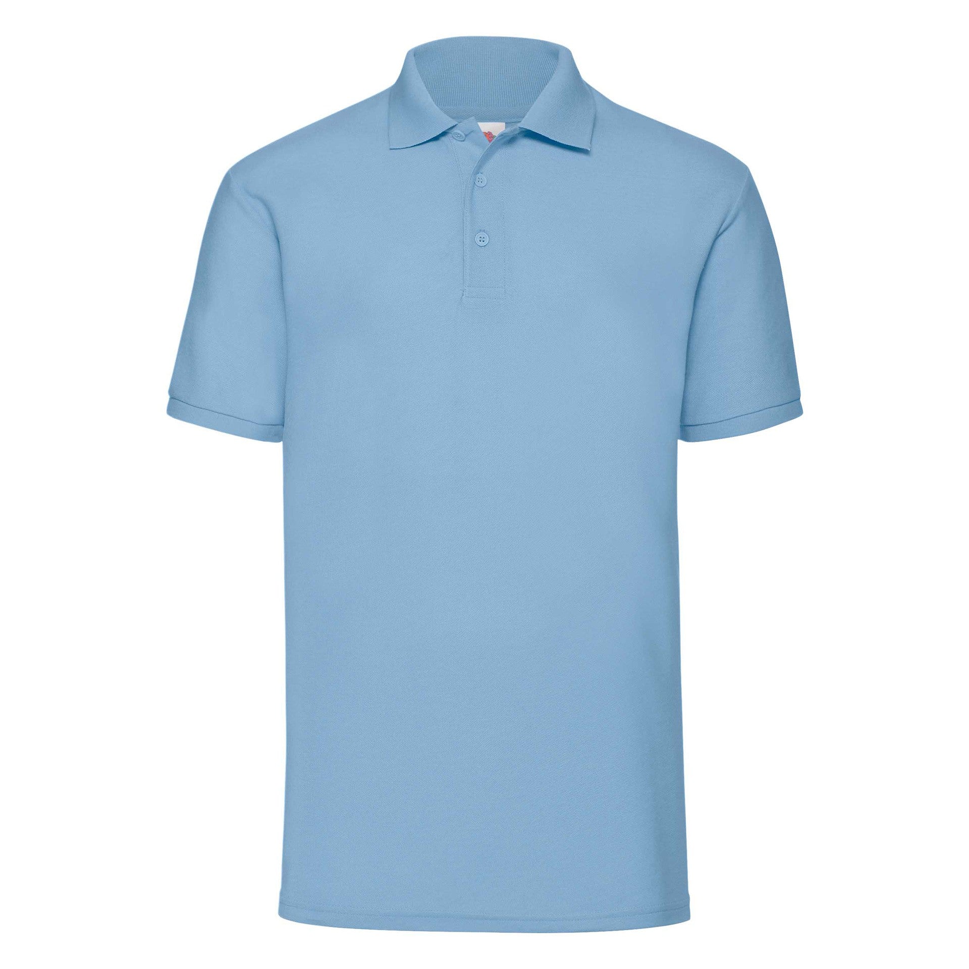 Polo Fruit Of The Loom 65/35 Adulto Azul Cielo