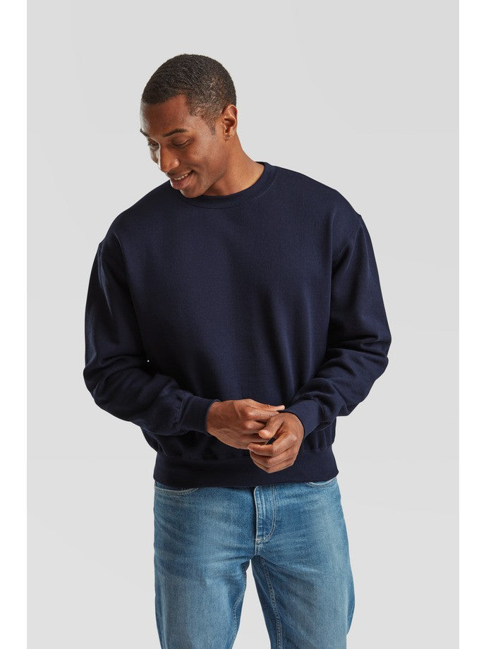 Sudadera Fruit Of The Loom Supercotton Sweat Adulto Marino