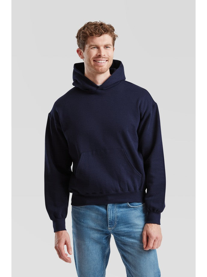Sudadera Fruit Of The Loom Supercotton Hooded Sweat Adulto Marino