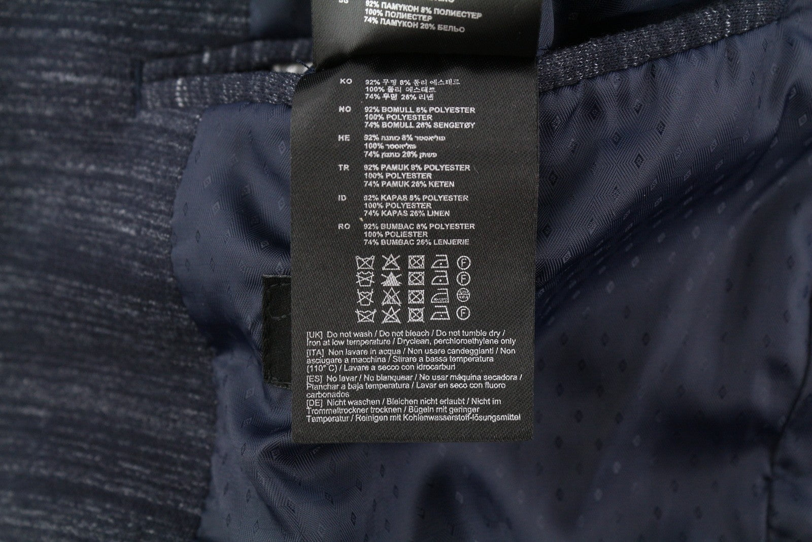 Antony Morato Men Blazer 2xl Blå Super Slim Halvfodrad enkelknapp
