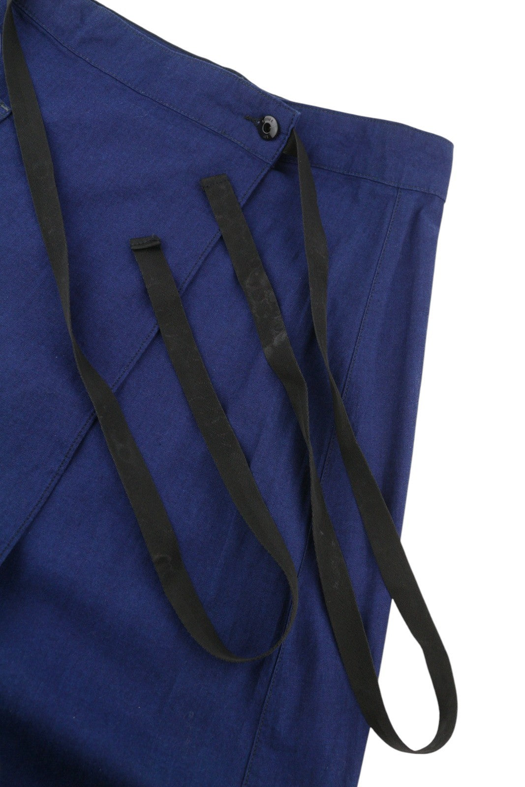 G-Star A-Linie langer Wickelrock für Damen, dunkelblau, Bio-Maxi-Länge, UVP 159,-