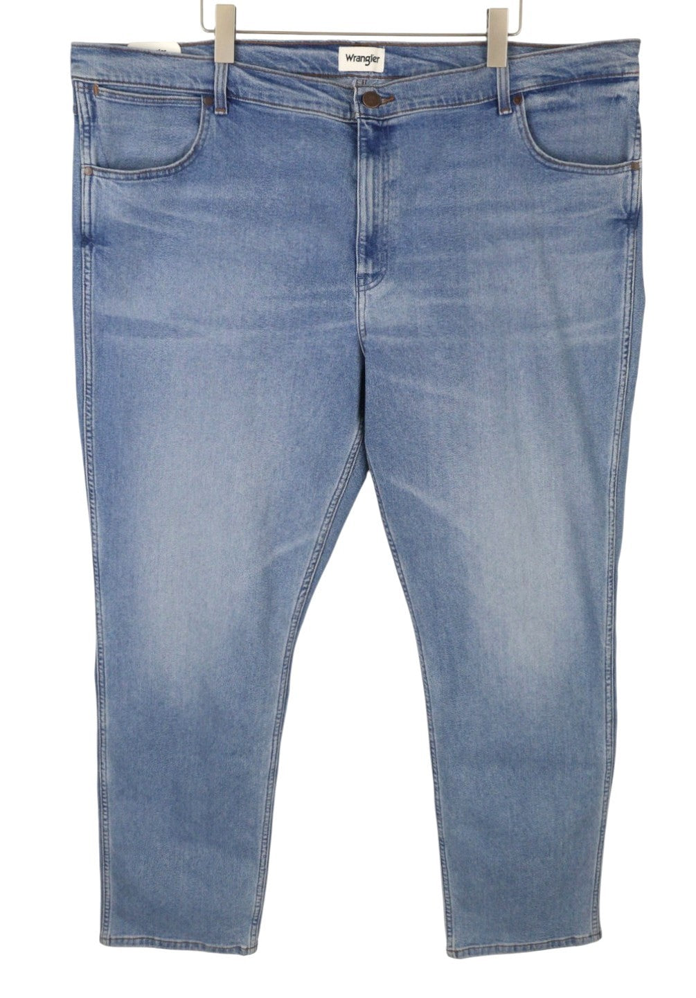 Wrangler Greensboro 803 Men Jeansblå Morrhår Blekt Vanlig Rak