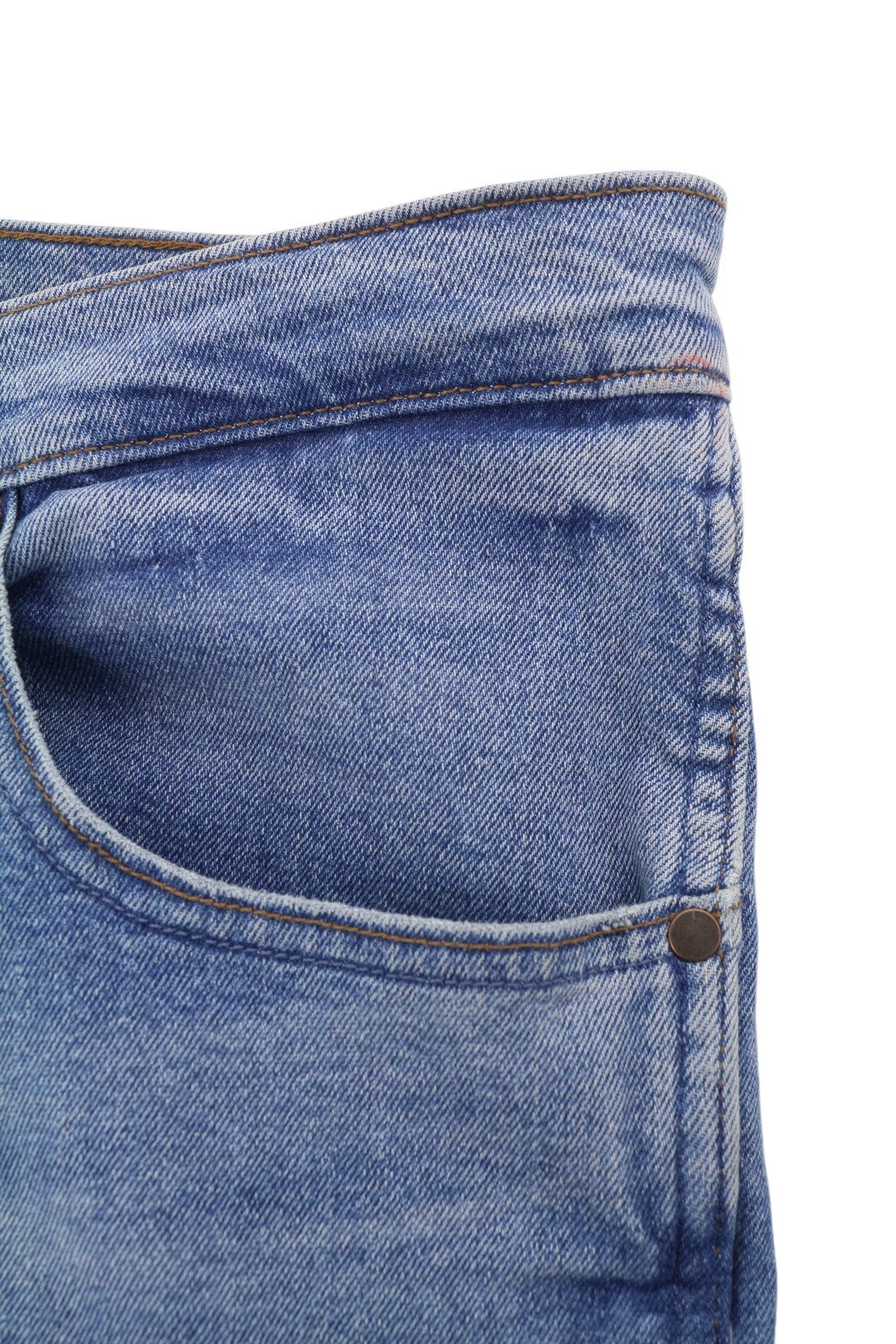 Wrangler Greensboro 803 Masculino Jeansblue Bigodes desbotados regulares retos