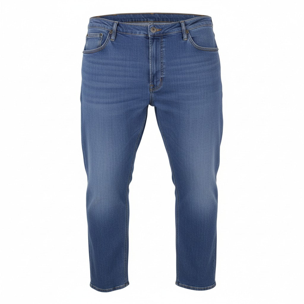 Lee Daren Zip Fly Mænd Jeansblå knurhår Falmet Regular Straight Zip