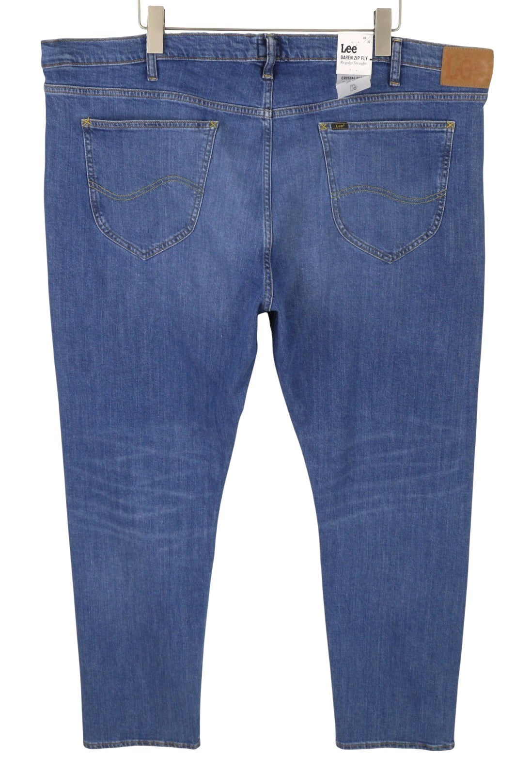 Lee Daren Zip Fly Mænd Jeansblå knurhår Falmet Regular Straight Zip