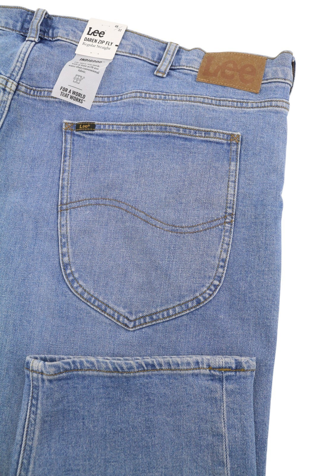 Lee Daren Zip Fly Herren Jeansblue Whiskers Faded Regular Straight Leg