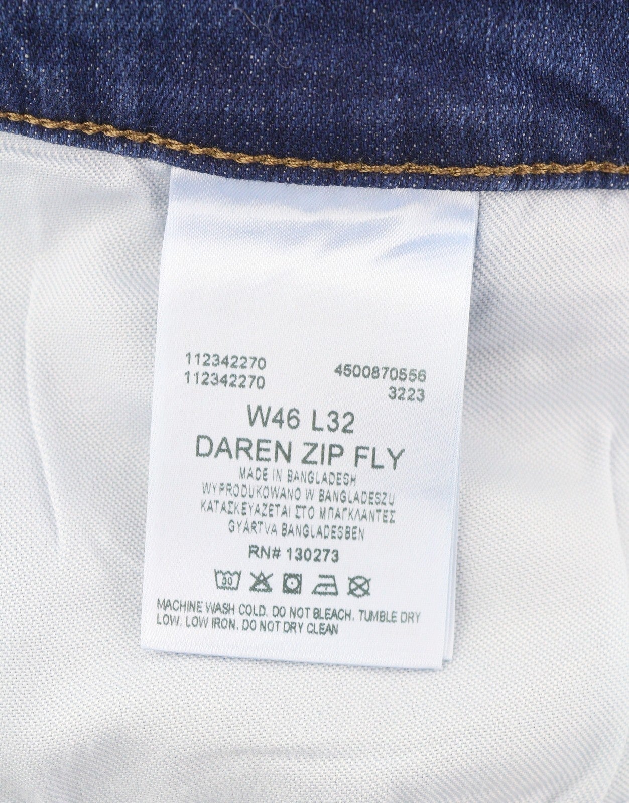 Lee Daren Zip Fly Mænd Jeansblå knurhår Faded Regular Straight Fit